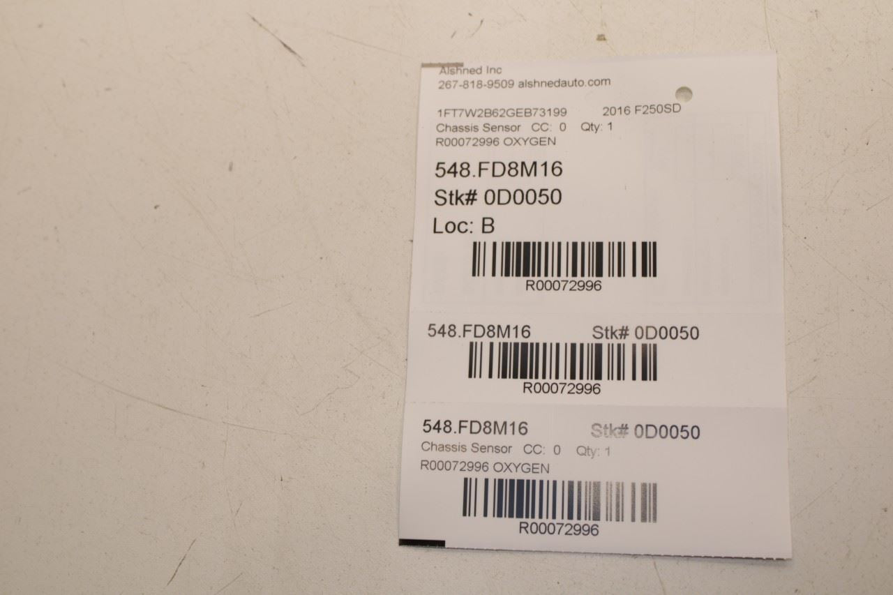 2012-2016 Ford F250 Lariat Crew Cab 6.2L Oxygen Sensor Set of 3 BL3Z-9G444-B OEM - Alshned Auto Parts