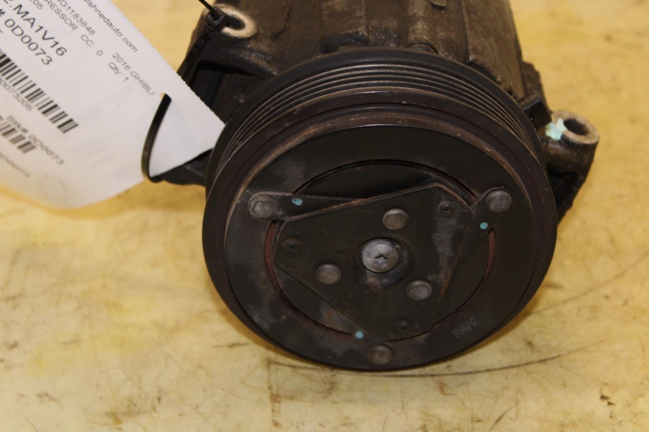 2014-2019 Maserati Ghibli S Q4 3L AC Air Conditioner Compressor 00308716 OEM - Alshned Auto Parts