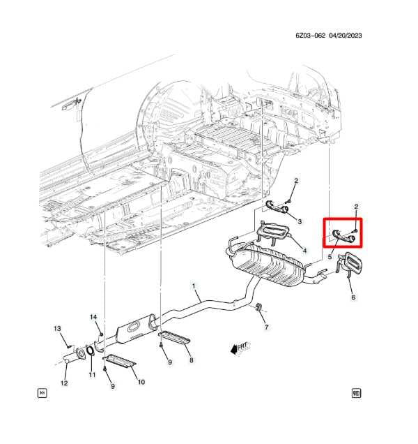 19-24 Cadillac XT4 Premium Rear RH Side Exhaust System Muffler Insulator Bracket - Alshned Auto Parts