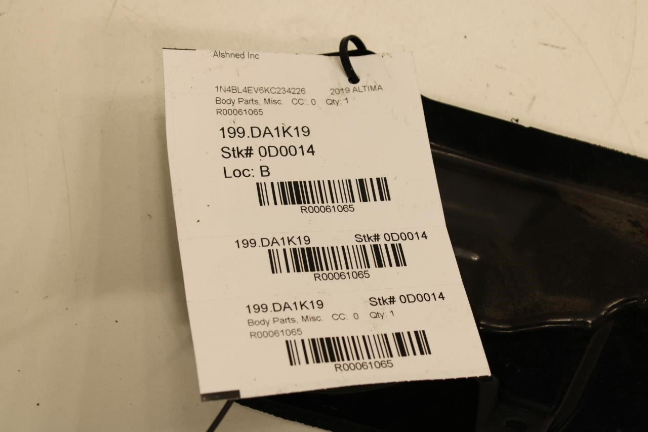 19-25 Nissan Altima SL Front Right Windshield Cowl Reinforced Panel 66360-6CA0A - Alshned Auto Parts