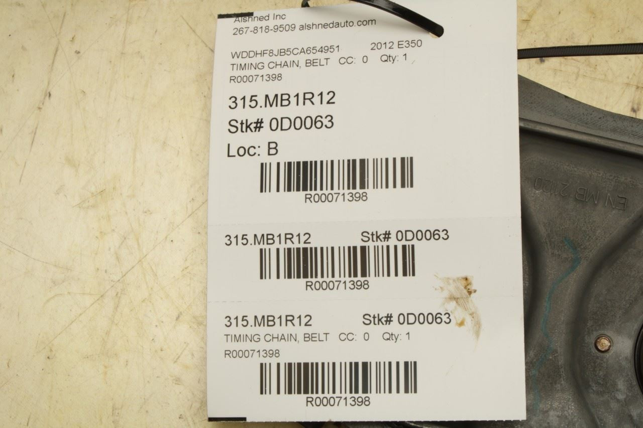 12-16 Mercedes-Benz E350 Sport 4Matic 3.5L Engine Timing Chain Cover 2760150201 - Alshned Auto Parts