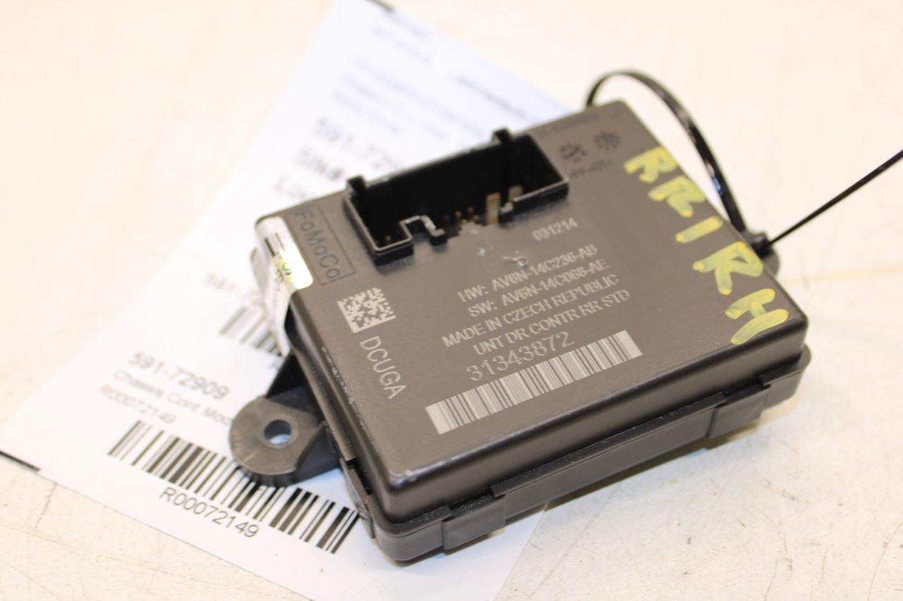2015-2016 Volvo S60 T5 Premier Rear Right Side Door Control Module 31343872 OEM - Alshned Auto Parts