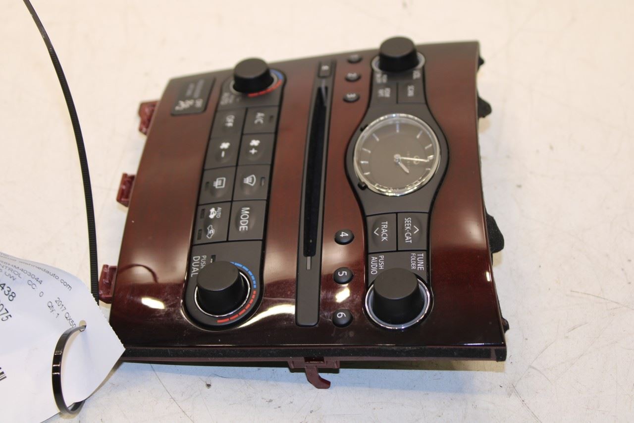 2014-2017 Infiniti QX50 Clock Radio Faceplate Temperature Climate Control Panel - Alshned Auto Parts