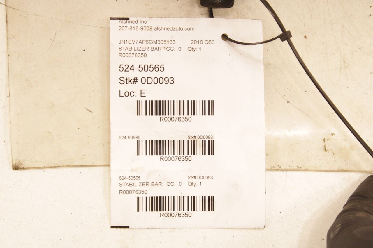 2014-24 Infiniti Q50 Premium RWD Rear Suspension Stabilizer Sway Bar 56230-1MA0B - Alshned Auto Parts