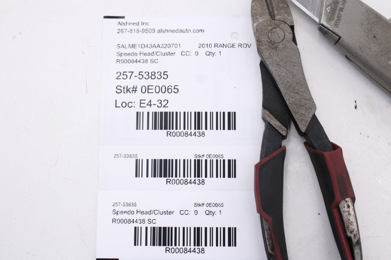 10-12 Land Rover Range Rover HSE 4WD Speed Gauge Instrument Cluster 179K Mileage14