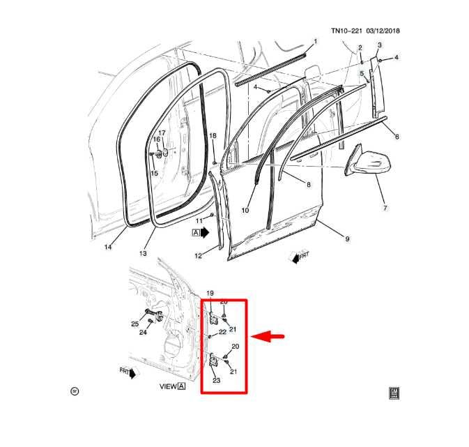 2017-2023 GMC Acadia SLT-1 Front LH Door Hinge Upper and Lower Pair 13583618 OEM - Alshned Auto Parts