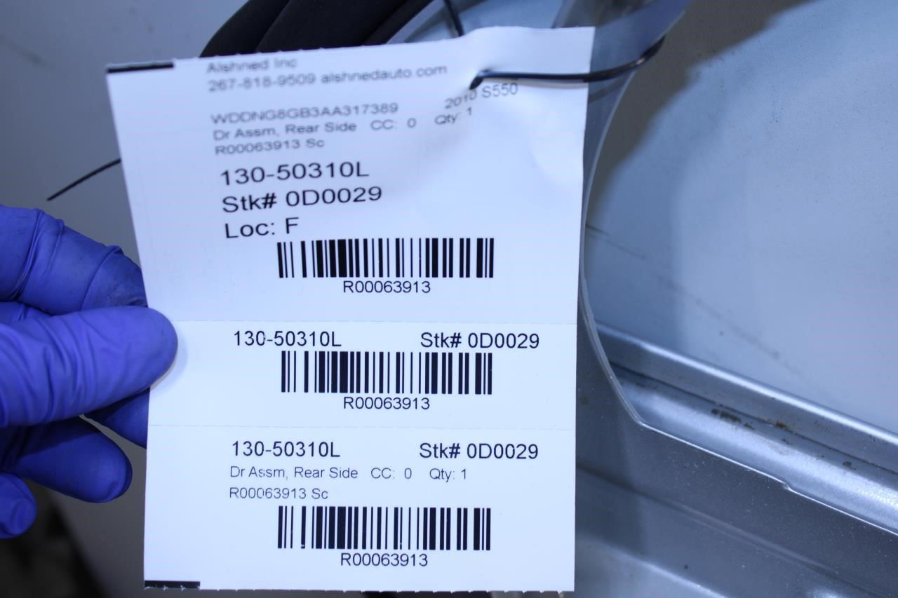 2007-2013 Mercedes-Benz S550 Rear Left Driver Door Shell Panel 221-730-05-05-28 - Alshned Auto Parts