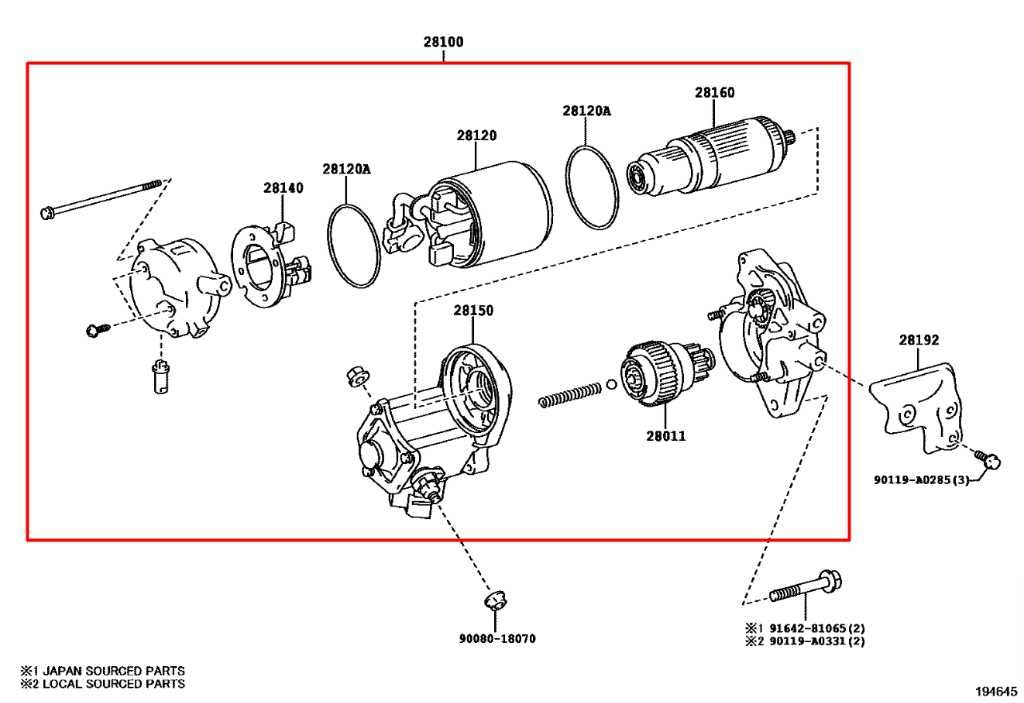15-23 Toyota Tacoma SR5 Grade 3.5L Engine Starter Motor Assembly 28100-31160 OEM - Alshned Auto Parts