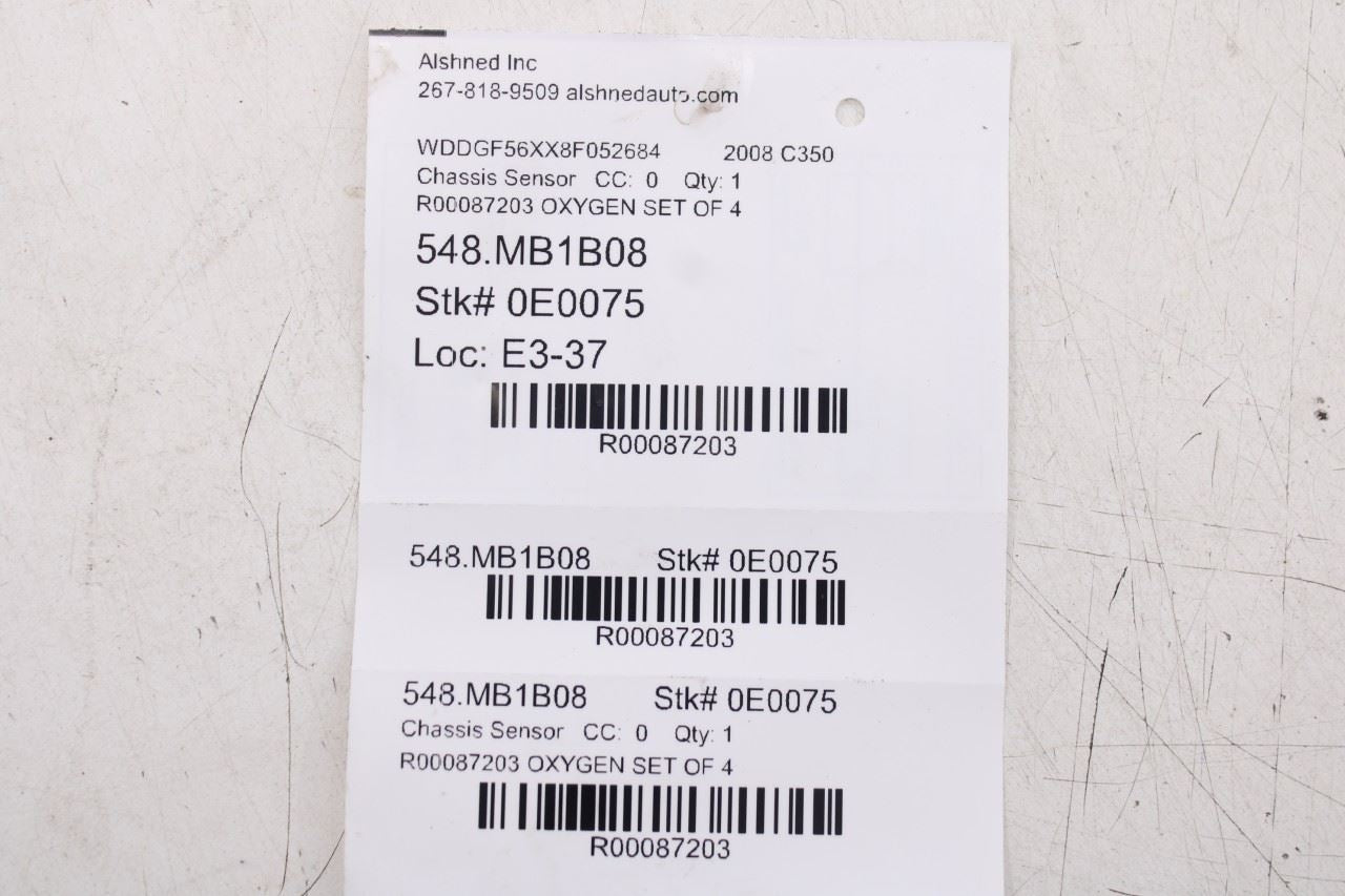 2008-2011 Mercedes-Benz C350 Sport 3.5L Oxygen Sensor Set of 4 0035427018 OEM15