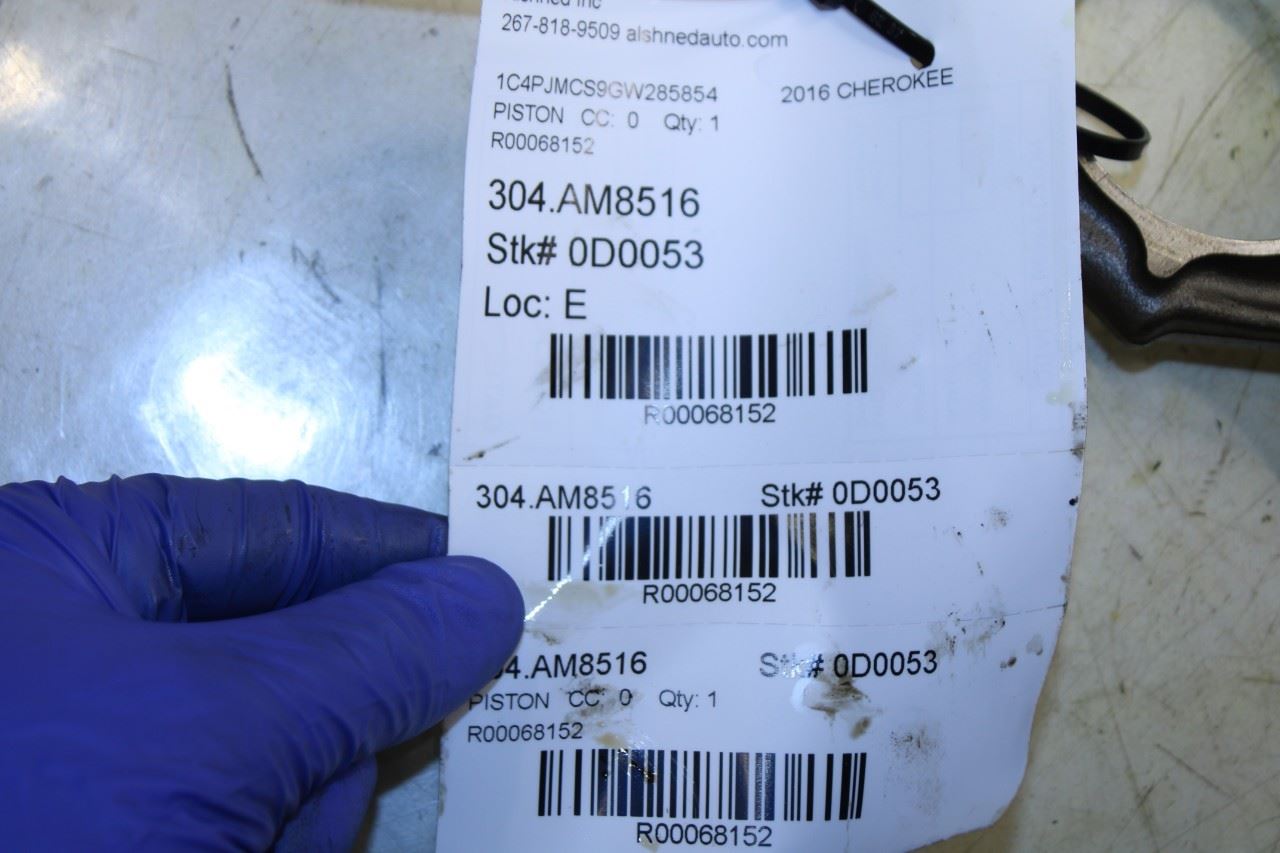 2014-2022 Jeep Cherokee 75th Anniversary 3.2L Engine Piston with Connecting Rod - Alshned Auto Parts