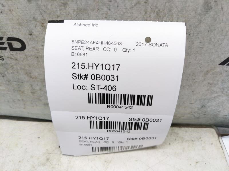 15-17 Hyundai Sonata SE Rear Driver LH Side 2nd Row Seat Backrest Upper Cushion - Alshned Auto Parts