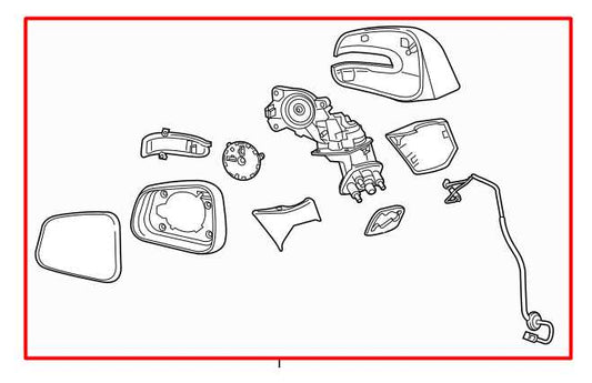 2017-2020 Buick Encore Front Passenger Right Side Rear View Mirror 42655899 OEM - Alshned Auto Parts