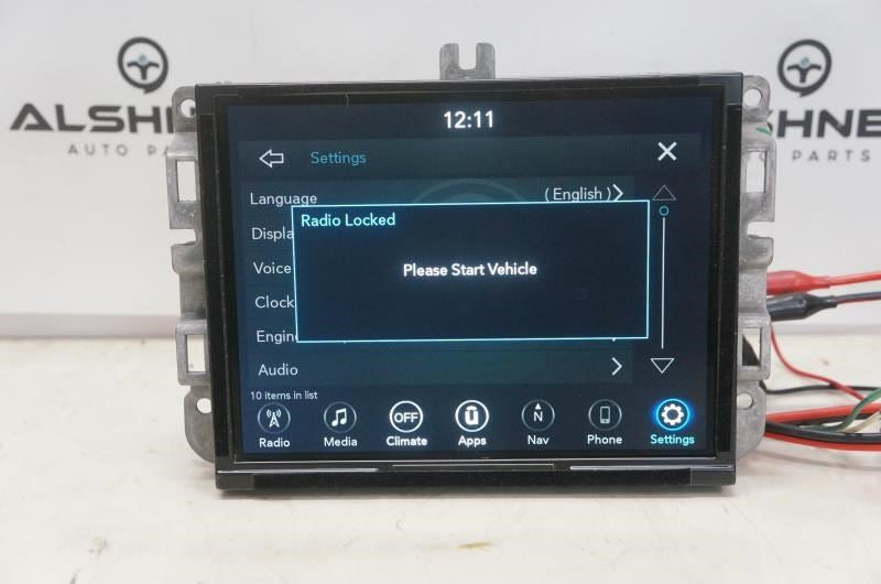 2019 Jeep Compass Uconnect 8.4'' Display Navi Radio Receiver 68332802AB OEM - Alshned Auto Parts