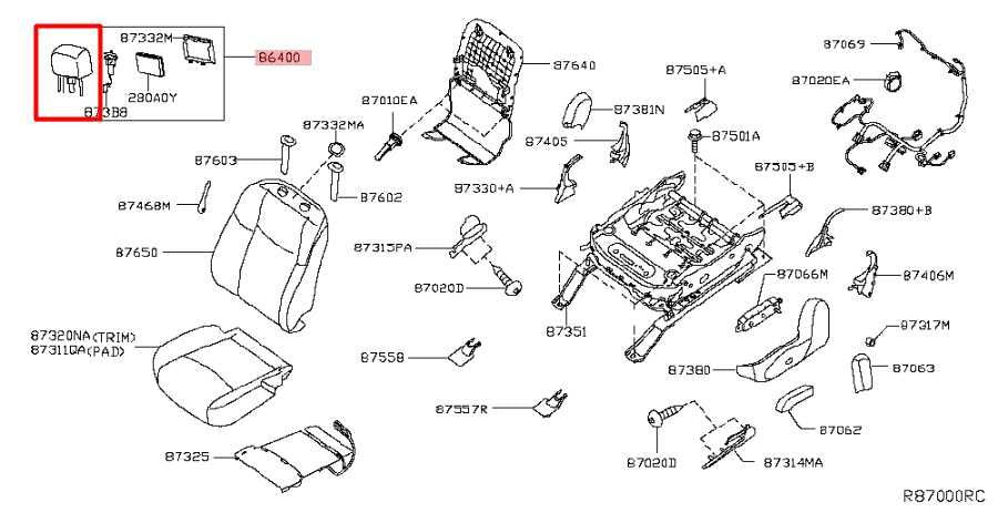 2016-2020 Infiniti QX60 3.5L FWD Front Right and Left Side Seat Headrest Set - Alshned Auto Parts