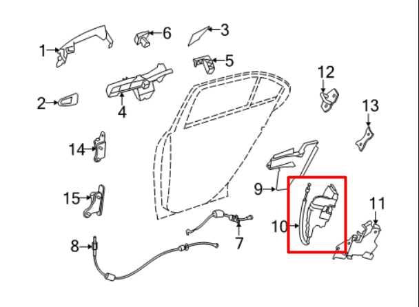 2008-2011 Mercedes-Benz C350 Sport Rear Right Side Door Lock Latch Actuator - Alshned Auto Parts