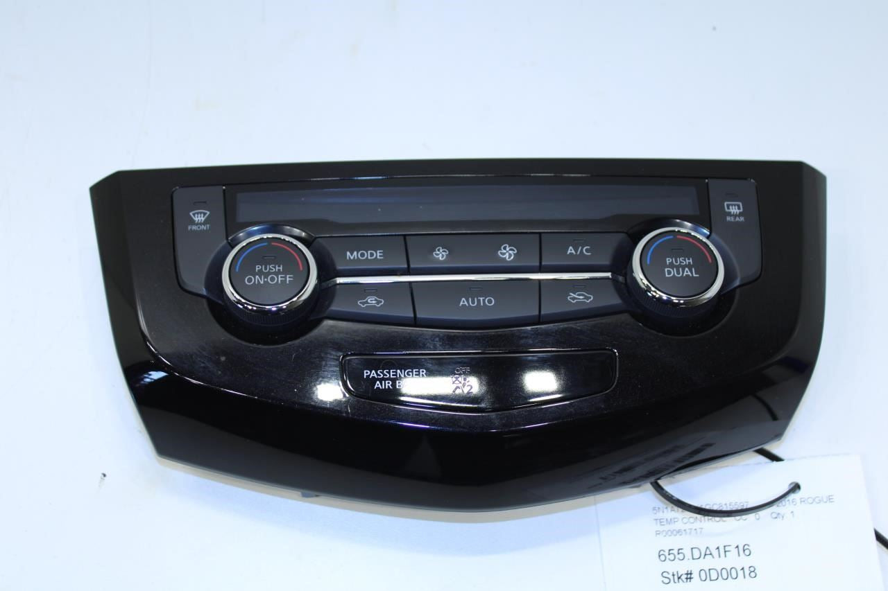 2014-2017 Nissan Rogue SV 2.5L AC Heater Temperature Climate Control 27500-4BA0A - Alshned Auto Parts