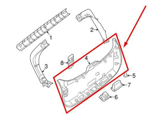 2013-20 Nissan Pathfinder Back Door Liftgate Lower Finish Trim Panel 90901-3KA0A - Alshned Auto Parts