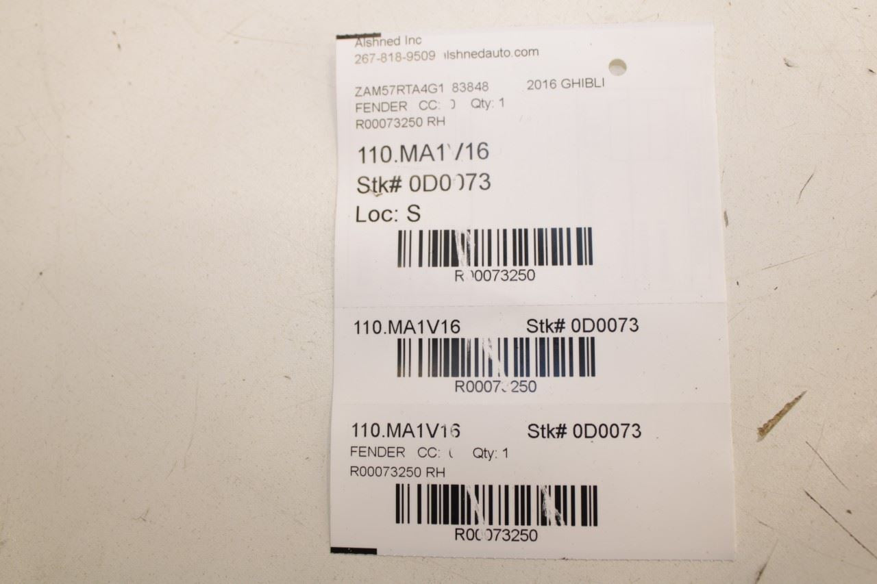 2014-21 Maserati Ghibli S Q4 Front Right Fender Air Outlet Vent Grille Set of 3 - Alshned Auto Parts