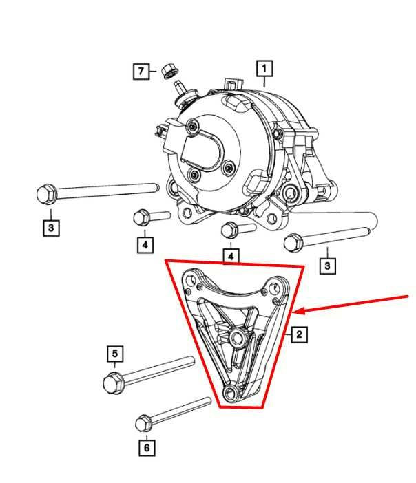 12-17 Jeep Wrangler Sport 2dr 4WD Alternator Generator Mount Bracket 04627047AA - Alshned Auto Parts