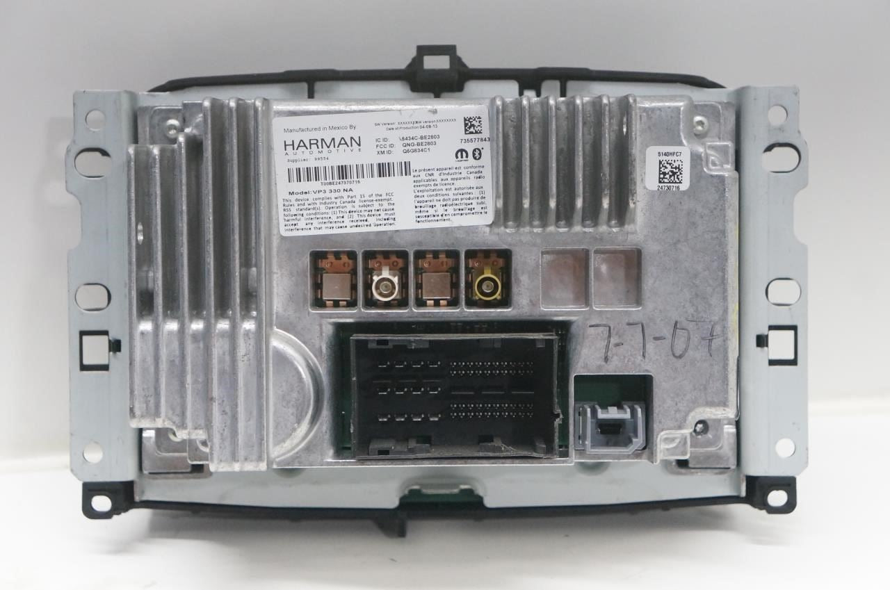 2014-16 Fiat 500 Harman Navi Audio Radio Receiver Uconnect w/ Display 735577843 - Alshned Auto Parts