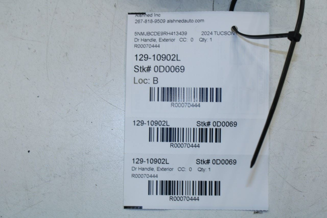 2022-2025 Hyundai Tucson SEL 2.5L AWD Rear Door Driver Left Side Exterior Handle - Alshned Auto Parts