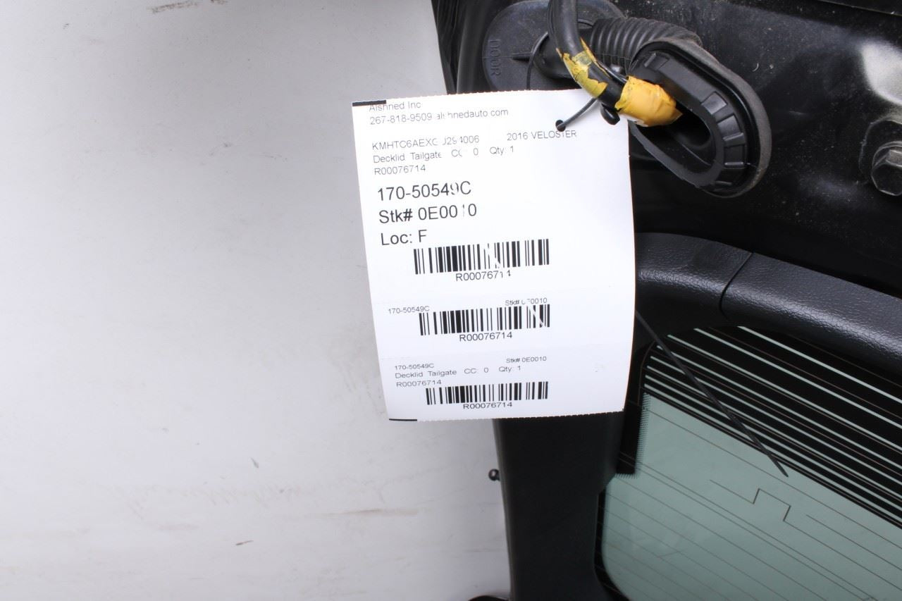 11-17 Hyundai Veloster Turbo Tailgate Back Door Shell Panel Assy 73700-2V014 OEM - Alshned Auto Parts
