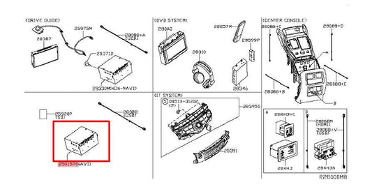 2017-2020 Infiniti QX60 Luxe 3.5L GPS Navigation Control Module 25915-4HB5B OEM - Alshned Auto Parts
