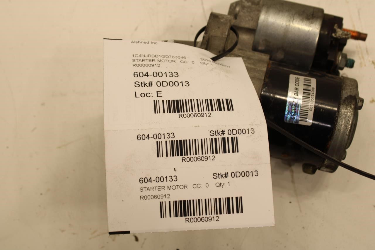 2007-2017 Jeep Patriot Compass 2.4L Engine Starter Motor 12V 05034555AA OEM - Alshned Auto Parts