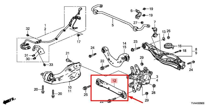 18-22 Honda Accord FWD Rear LH Lower Lateral Link Control Arm 52370-TVA-A01 OEM - Alshned Auto Parts