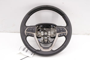 2014-19 Jeep Grand Cherokee 3.6L Steering Wheel Leather Wood w/ Control Buttons