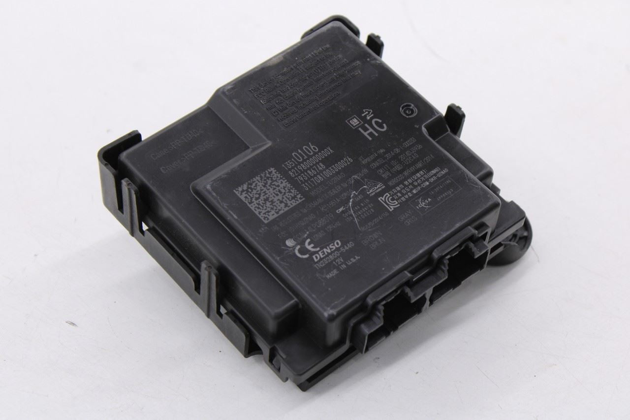 2018 Chevrolet Equinox LT Theft-Locking Keyless Entry Control Module 13510106 2