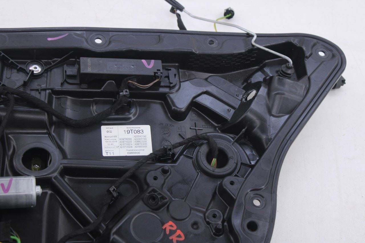15-21 Mercedes-Benz C300 4Matic RR RH Door Window Regulator w/ Carrier and Motor3