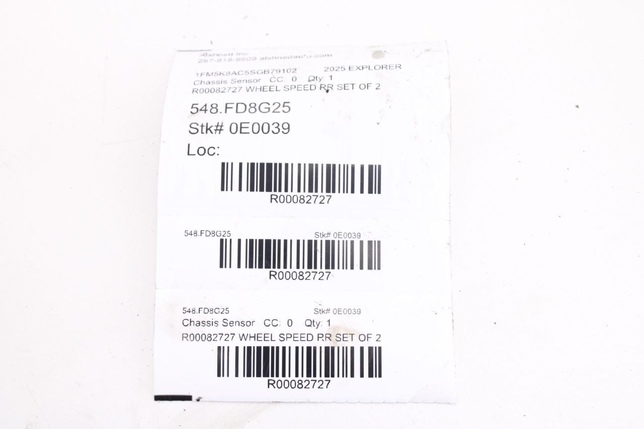 2025-26 Ford Explorer Interceptor Rear RH and LH Side ABS Wheel Speed Sensor Set20