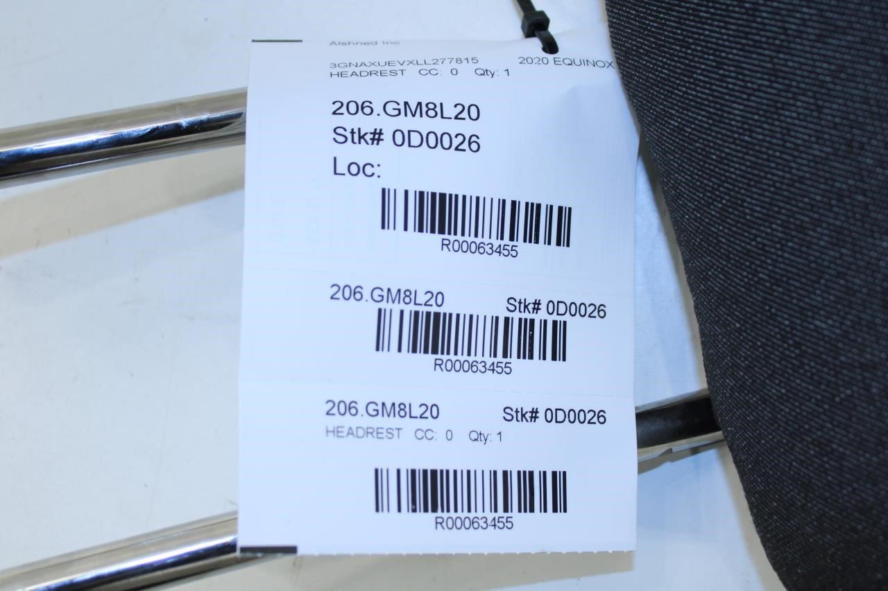 18-20 Chevrolet Equinox LT Rear RH or LH Side 2nd Row Seat Headrest 84677234 OEM - Alshned Auto Parts