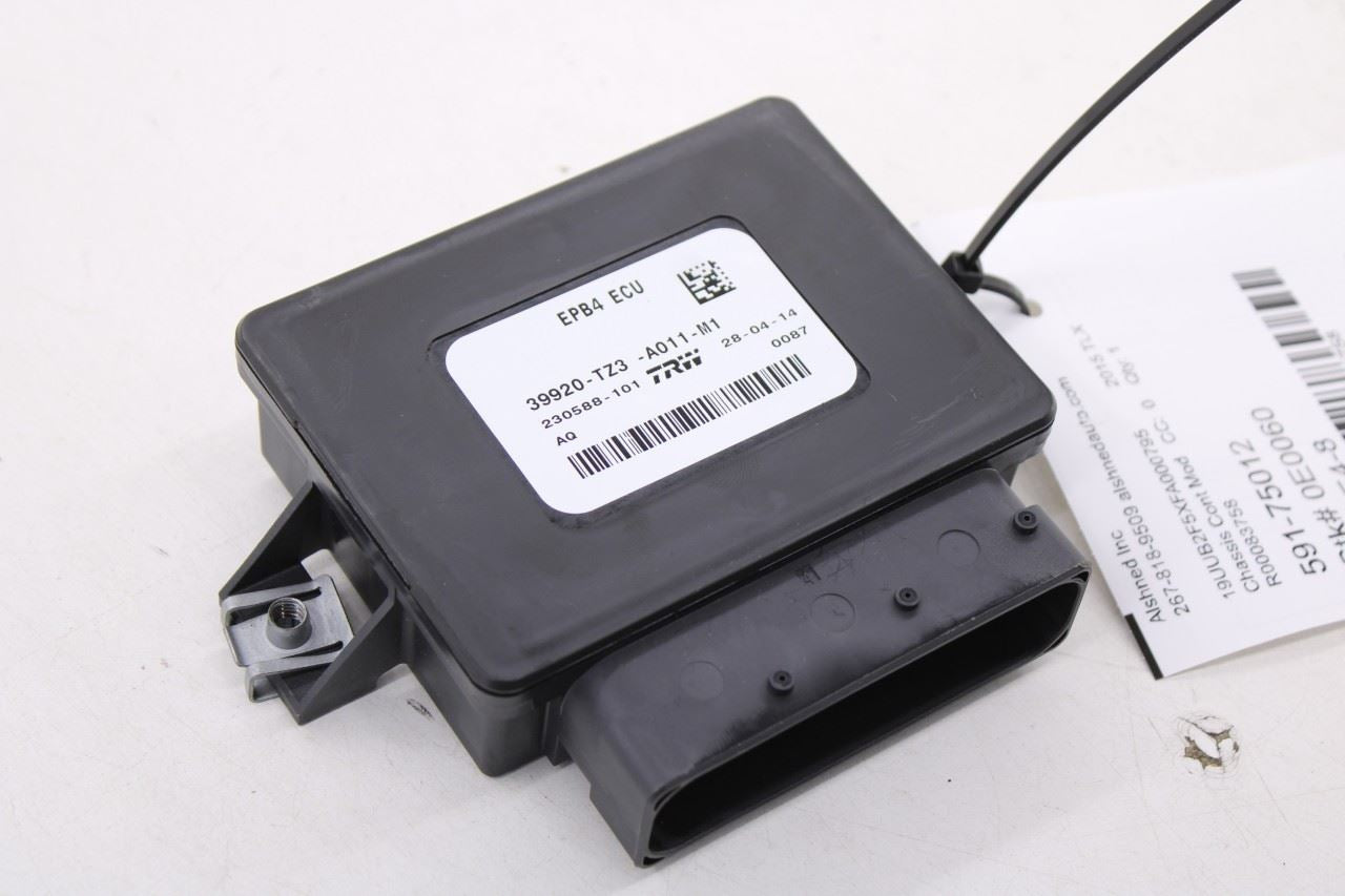 15-20 Acura TLX V6 Tech Electronic Parking Brake EPB Control Module 39920TZ3A011