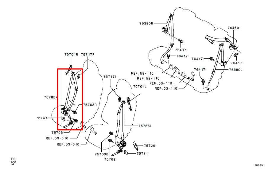 18-25 Mitsubishi Eclipse Cross ES Front Passenger Right Side Seat Belt Retractor - Alshned Auto Parts