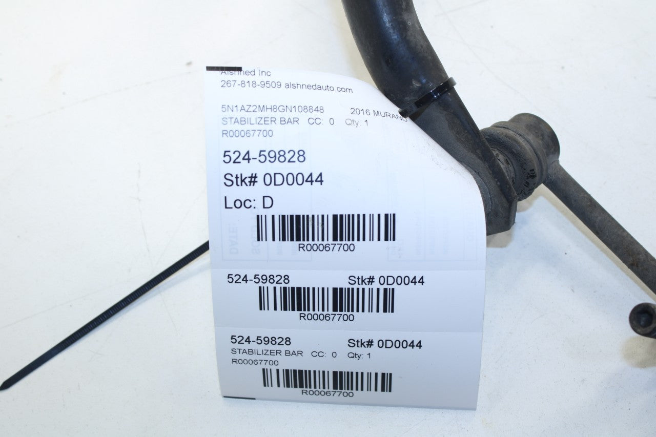 15-24 Nissan Murano Platinum 3.5L AWD Rear Stabilizer Sway Anti-Roll Bar w/ Link - Alshned Auto Parts