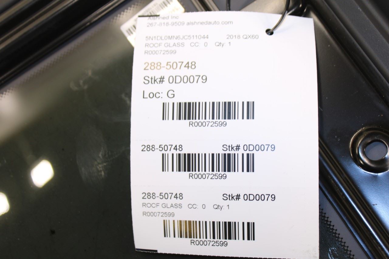 2014-2020 Infiniti QX60 Roof Sunroof Window Glass 91210-3JA0A OEM - Alshned Auto Parts