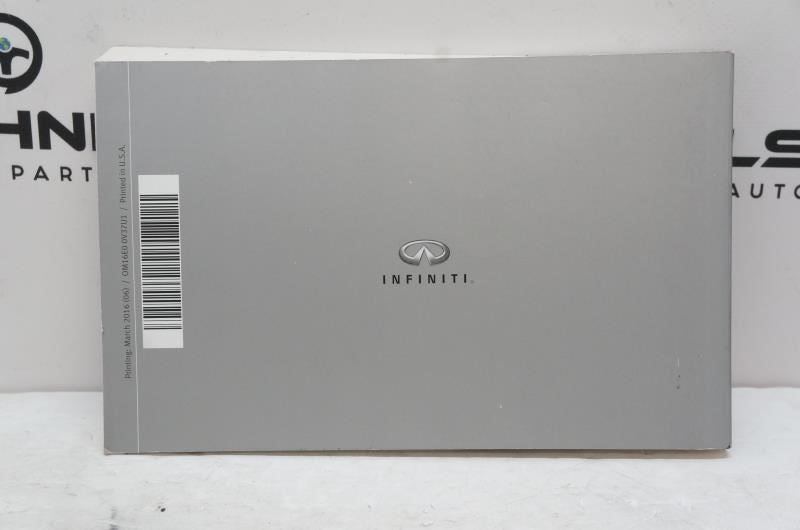 2016 Infiniti Q50 Owners Manual Set with Case OM16E00V37U1 OEM - Alshned Auto Parts