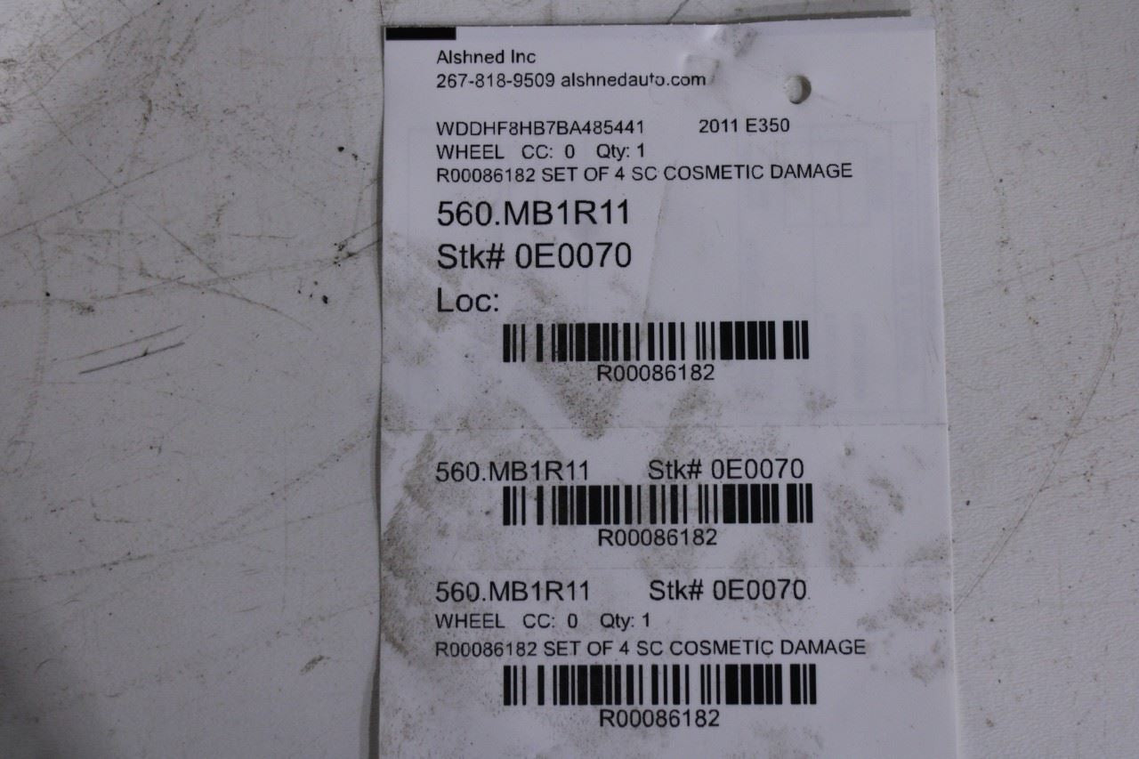 10-11 Mercedes-Benz E 350 Wheel Tire Firestone Firehawk AS 245/45R17 Set *ReaD*17