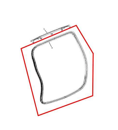 18-23 Jeep Compass Rear Liftgate Back Door Body Weatherstrip Seal 68339985AA OEM - Alshned Auto Parts