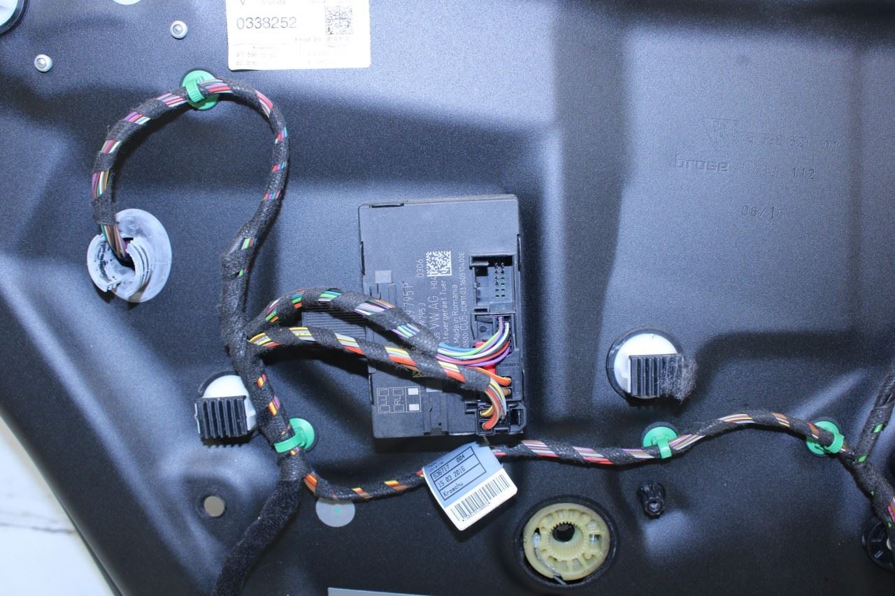 10-16 Porsche Panamera 4 Rear LH Side Door Window Regulator w/ Carrier and Seal - Alshned Auto Parts