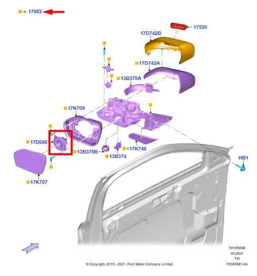 11-25 Ford Explorer Right / Left Door Rear View Mirror Drive Motor 6U5Z-17D696-D - Alshned Auto Parts