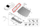 2020-23 Hyundai Sonata SE Front Left Side A-Pillar Outer Molding 86131-L1000 OEM - Alshned Auto Parts