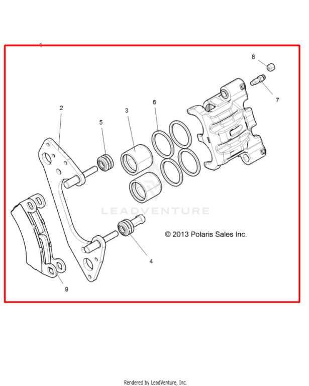 15-23 Polaris RZR XP 1000 Front Right Side Spindle Knuckle Hub w/ Brake Caliper - Alshned Auto Parts