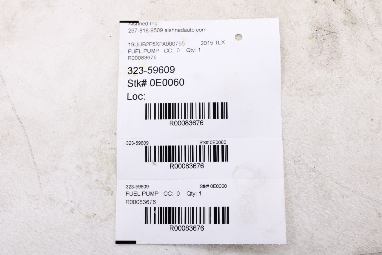 2015-2020 Acura TLX Tech 3.5L Engine Mounted High Pressure Fuel Pump 167905J630512