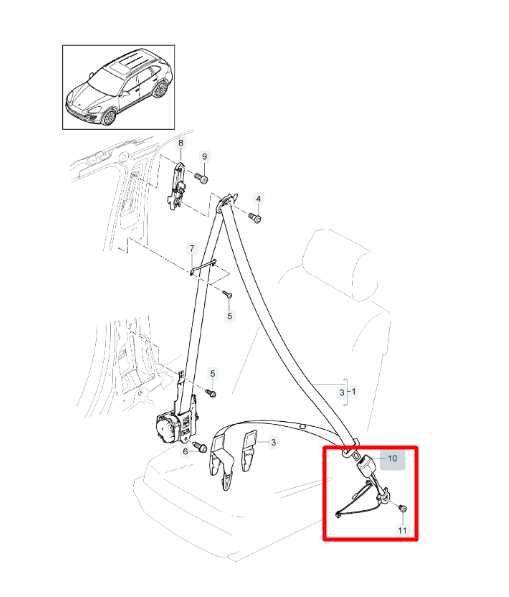 11-18 Porsche Cayenne Platinum 3.6L AWD Front Driver Left Side Seat Belt Buckle - Alshned Auto Parts