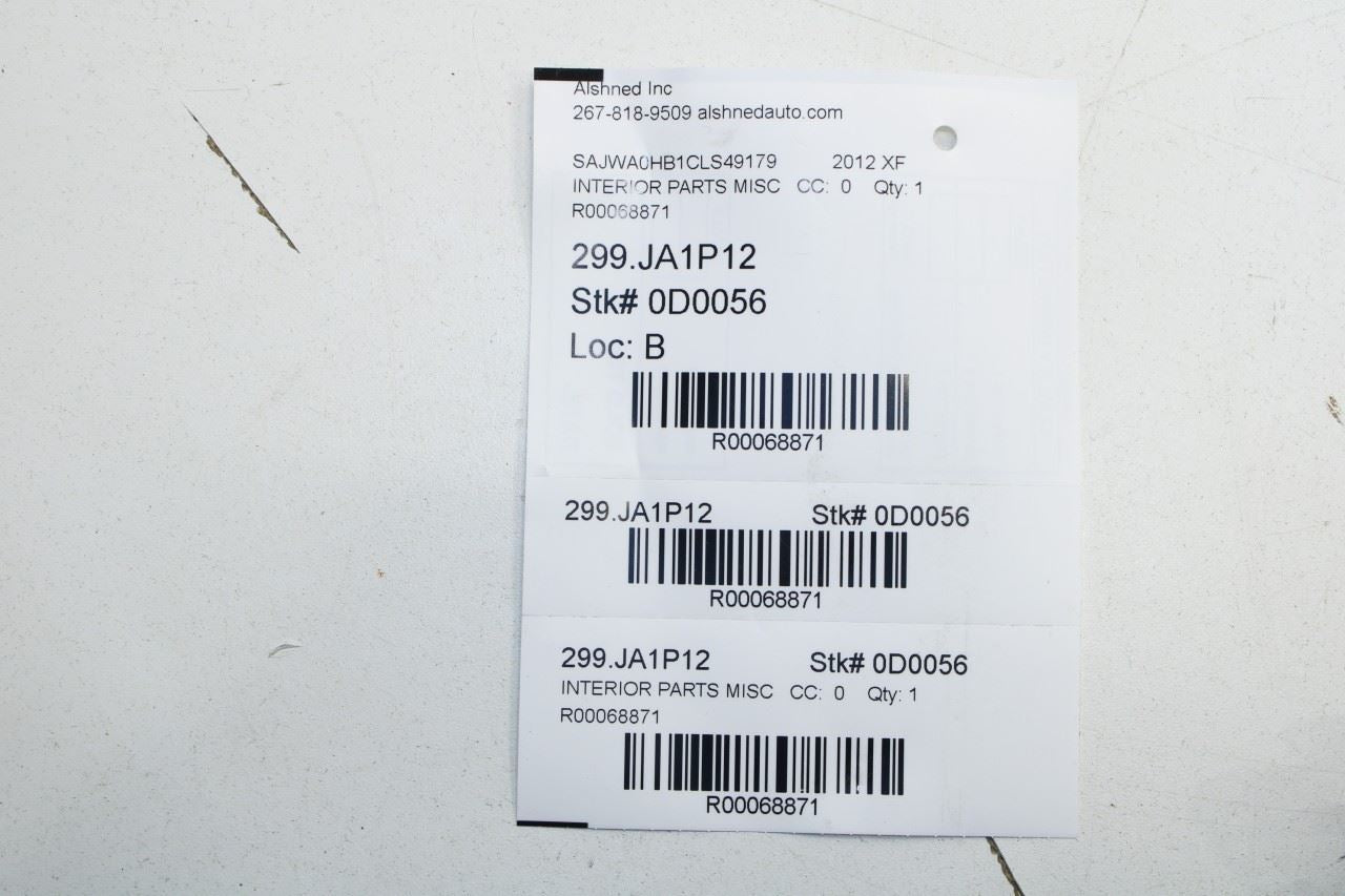 2012-15 Jaguar XF Portfolio Roof Headliner Grab Grip Handle Set of 4 C2Z11334AMN - Alshned Auto Parts