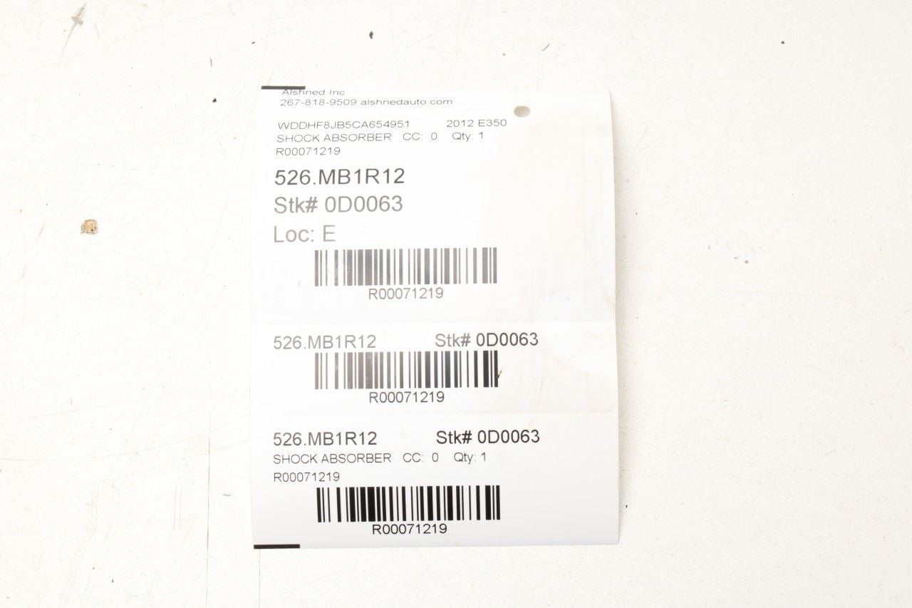 10-16 Mercedes-Benz E350 Sport 4MATIC 3.5L AWD RR RH and LH Shock Strut Absorber - Alshned Auto Parts
