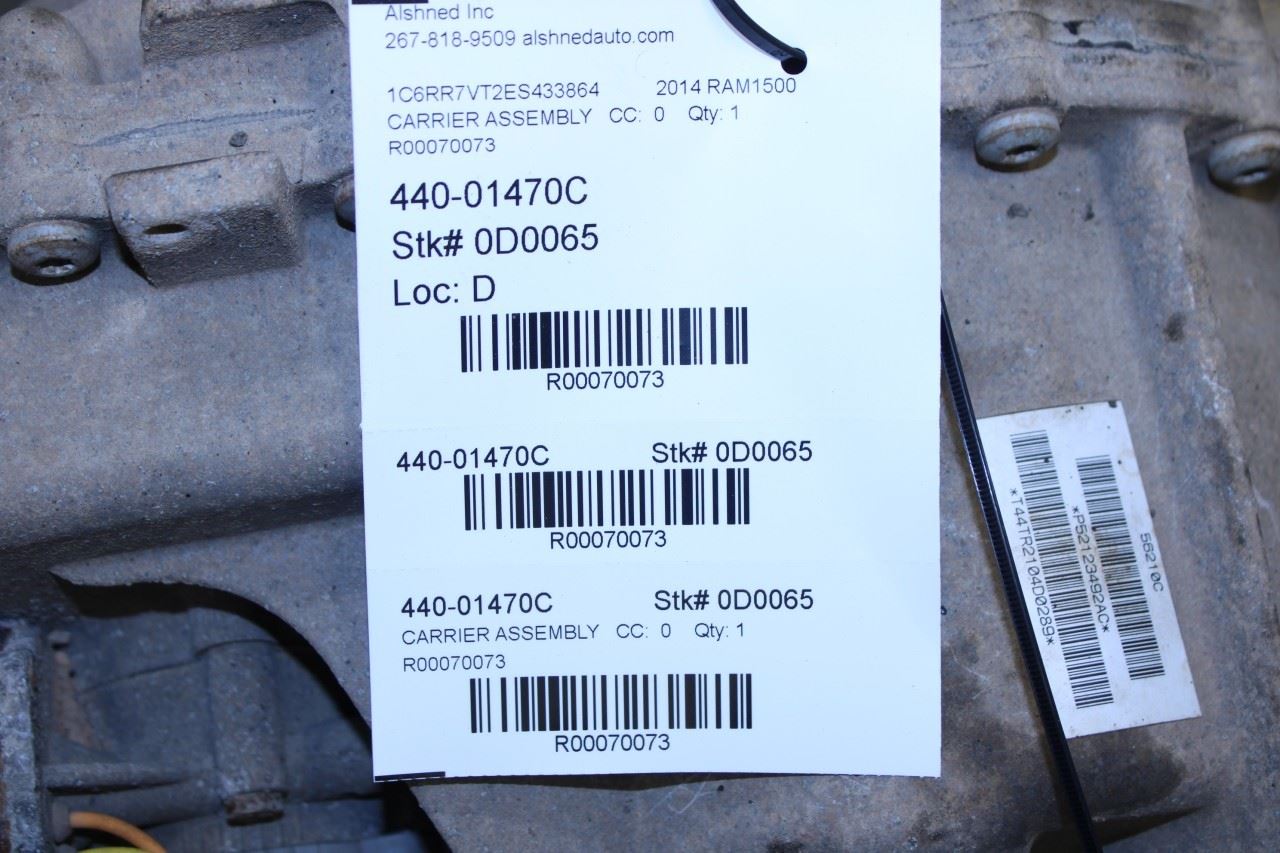 2011-2018 Ram 1500 5.7L 4WD Transfer Case BW44-44 Electric Shift opt DH8 160K - Alshned Auto Parts